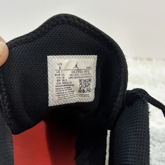 NIKE AIR JORDAN ONE TAKE 3 BLACK-BRIGHT CRIMSON-WHITE SZ 8 (DC7701-001) - Picture 14 of 14